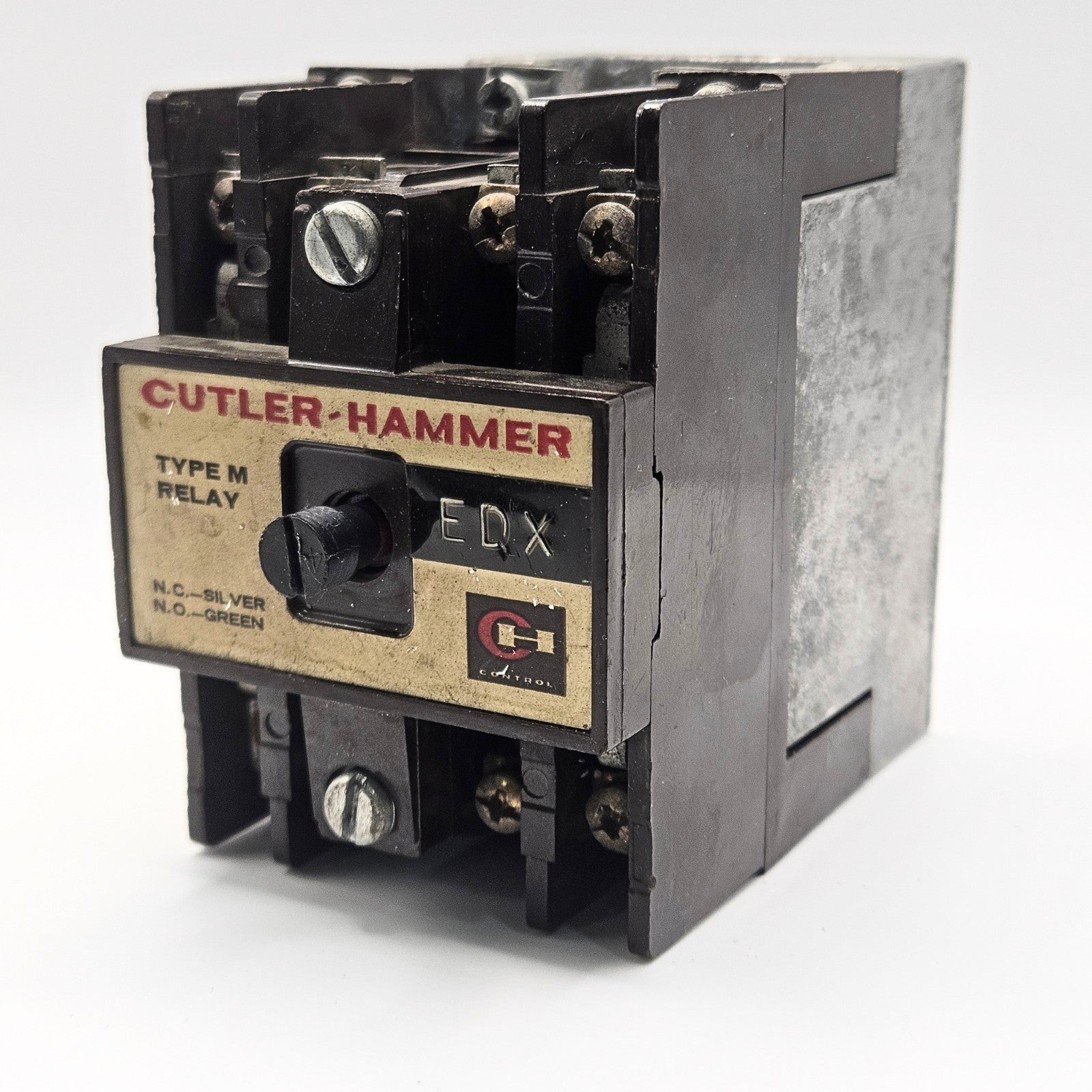 Cutler-Hammer D26MB Type M relay for industrial automation and MRO control panel applications. American Industrial Parts Group.