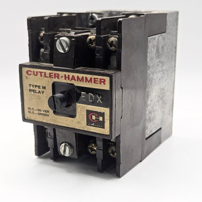Cutler-Hammer D26MB Type M relay for industrial automation and MRO control panel applications. American Industrial Parts Group.