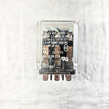 Deltrol Controls B600 3PDT relay 24VDC coil for industrial control panels and automation systems