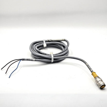 DS-214A M12 female 3-wire sensor cordset with flying leads for industrial sensors and automation