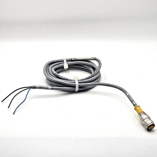 DS-214A M12 female 3-wire sensor cordset with flying leads for industrial sensors and automation
