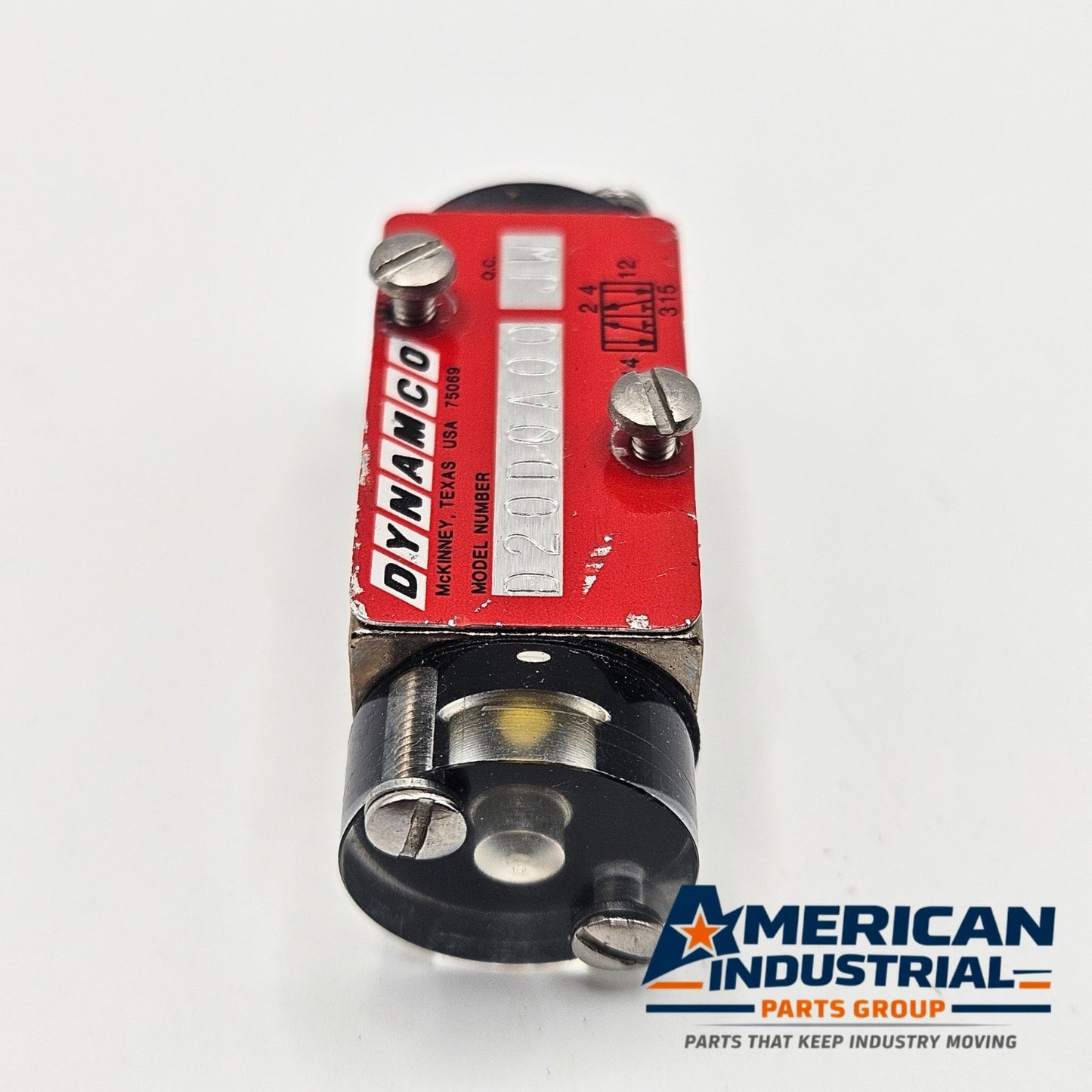 Dynamco D20D0A00 JW industrial pneumatic valve for factory automation equipment. American Industrial Parts Group.