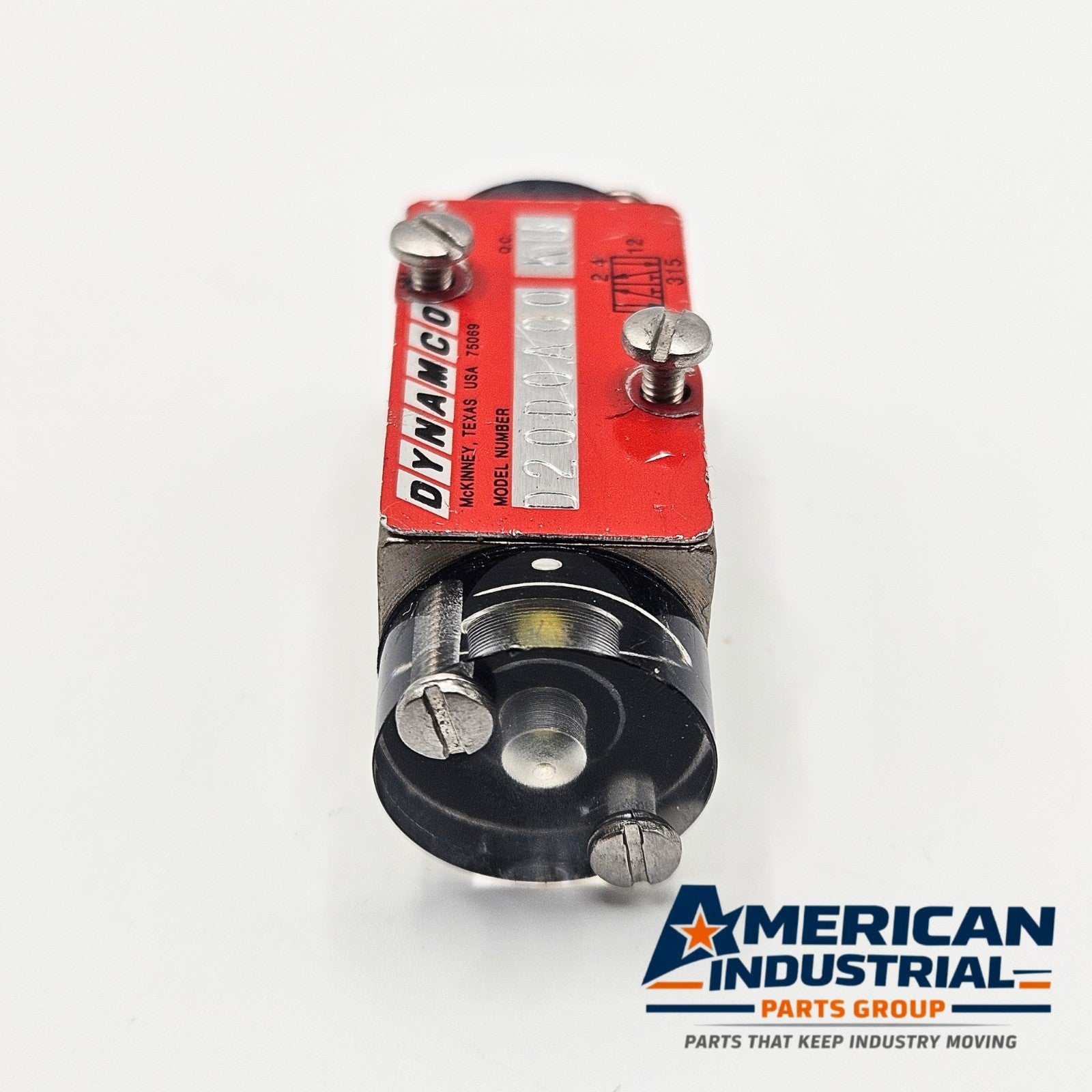 Dynamco D20D0A00 KU pneumatic solenoid valve for industrial automation and MRO applications. American Industrial Parts Group.