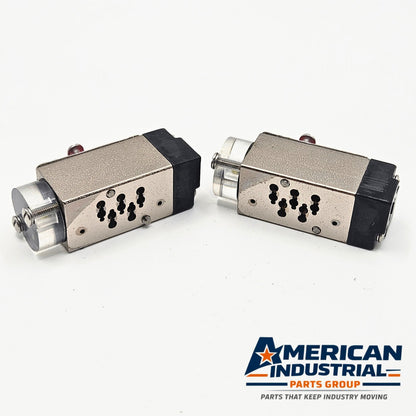 Dynamco D20S0K00 CV pneumatic solenoid valve lot for MRO spare parts. American Industrial Parts Group.