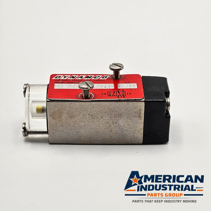 Dynamco D20S0K00 GW pneumatic solenoid valve for industrial automation MRO use. American Industrial Parts Group.