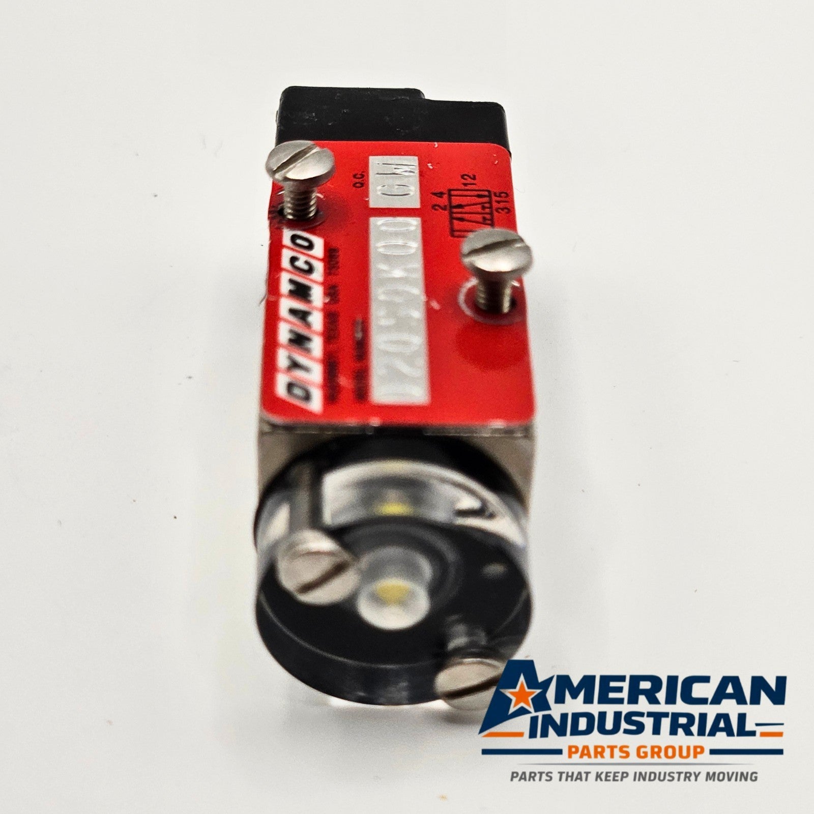Dynamco D20S0K00 GW pneumatic solenoid valve for industrial automation MRO use. American Industrial Parts Group.