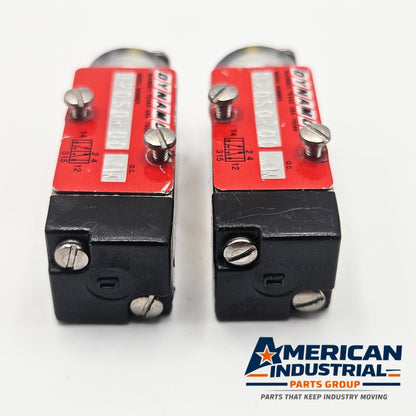 Dynamco D20S0K00 JW solenoid valve for factory automation equipment. American Industrial Parts Group.