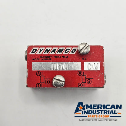 Dynamco OR0 CV pneumatic valve for MRO applications. American Industrial Parts Group.