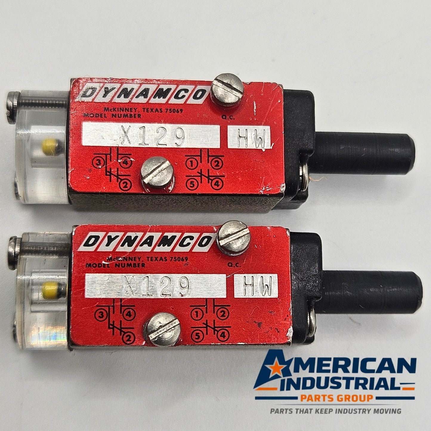 Dynamco X129 HW air piloted pneumatic valve for MRO applications. American Industrial Parts Group.