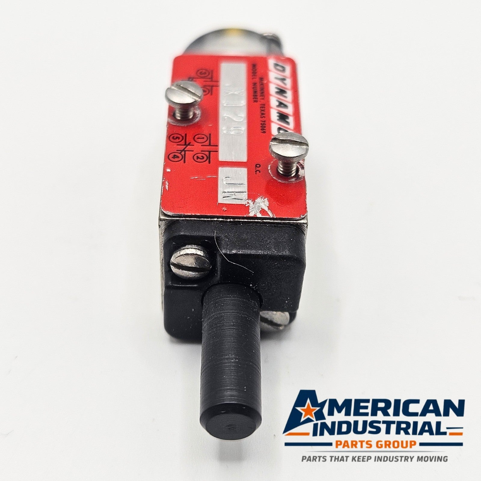 Dynamco X129 JW industrial pneumatic valve for factory automation equipment. American Industrial Parts Group.