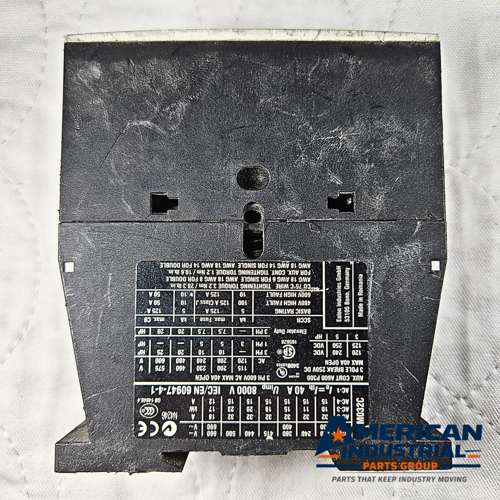 Eaton DILM32-10 XTCE032C10 contactor 32A 24V coil 3-pole for motor control and industrial automation systems