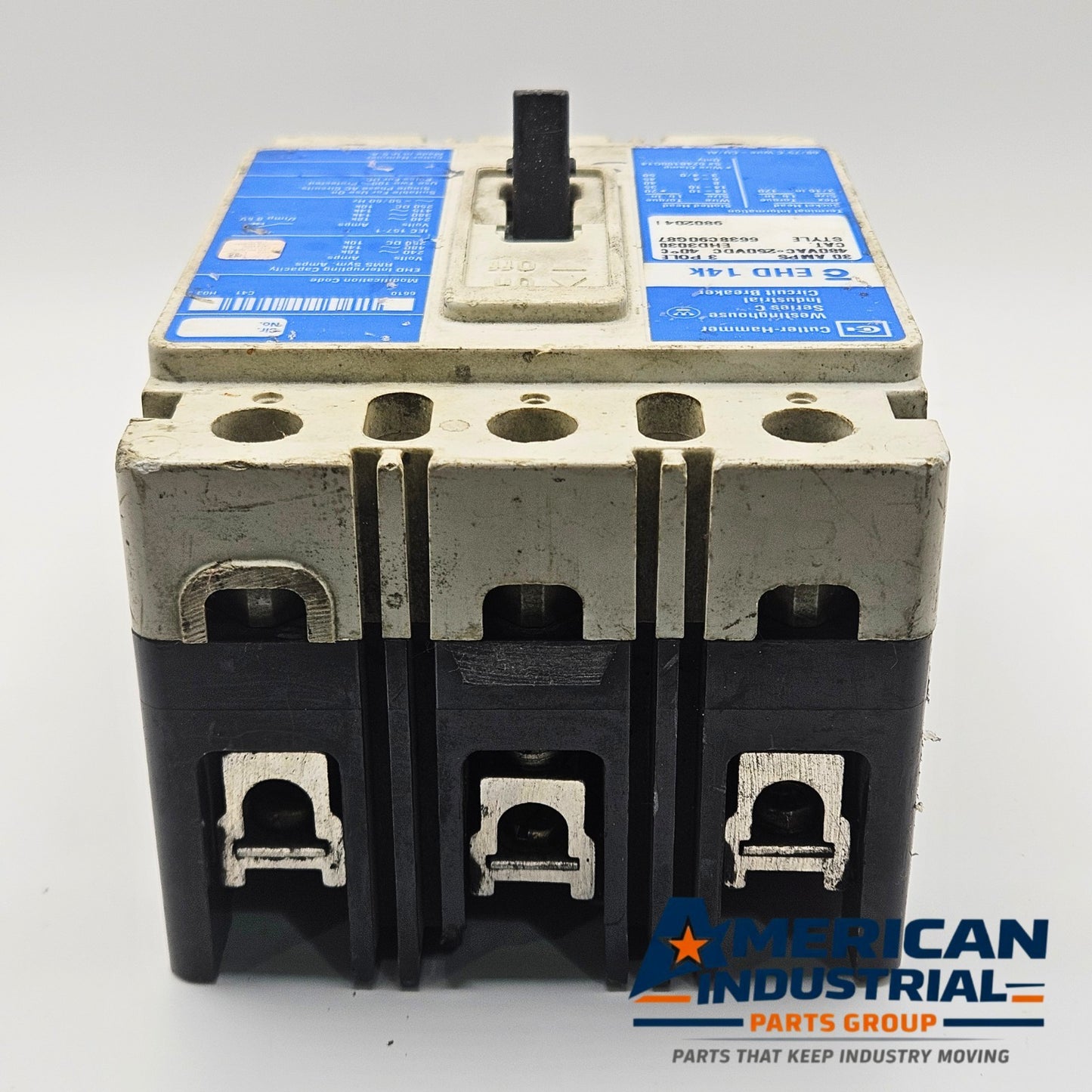 Eaton EHD3030 circuit breaker for industrial automation and MRO applications. American Industrial Parts Group.