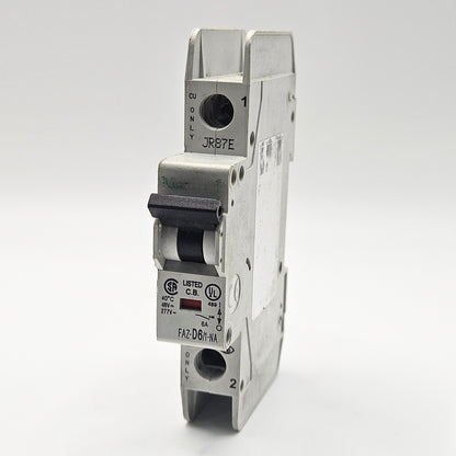 Eaton Moeller FAZ-D6/1-NA Circuit Breaker industrial automation/MRO circuit protection component. American Industrial Parts Group.