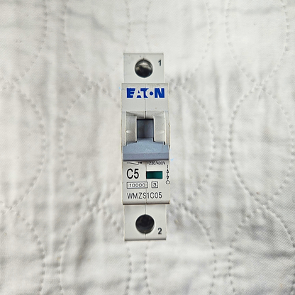 Eaton WMZS1C05 miniature circuit breaker for industrial automation and MRO electrical control panel applications. American Industrial Parts Group.