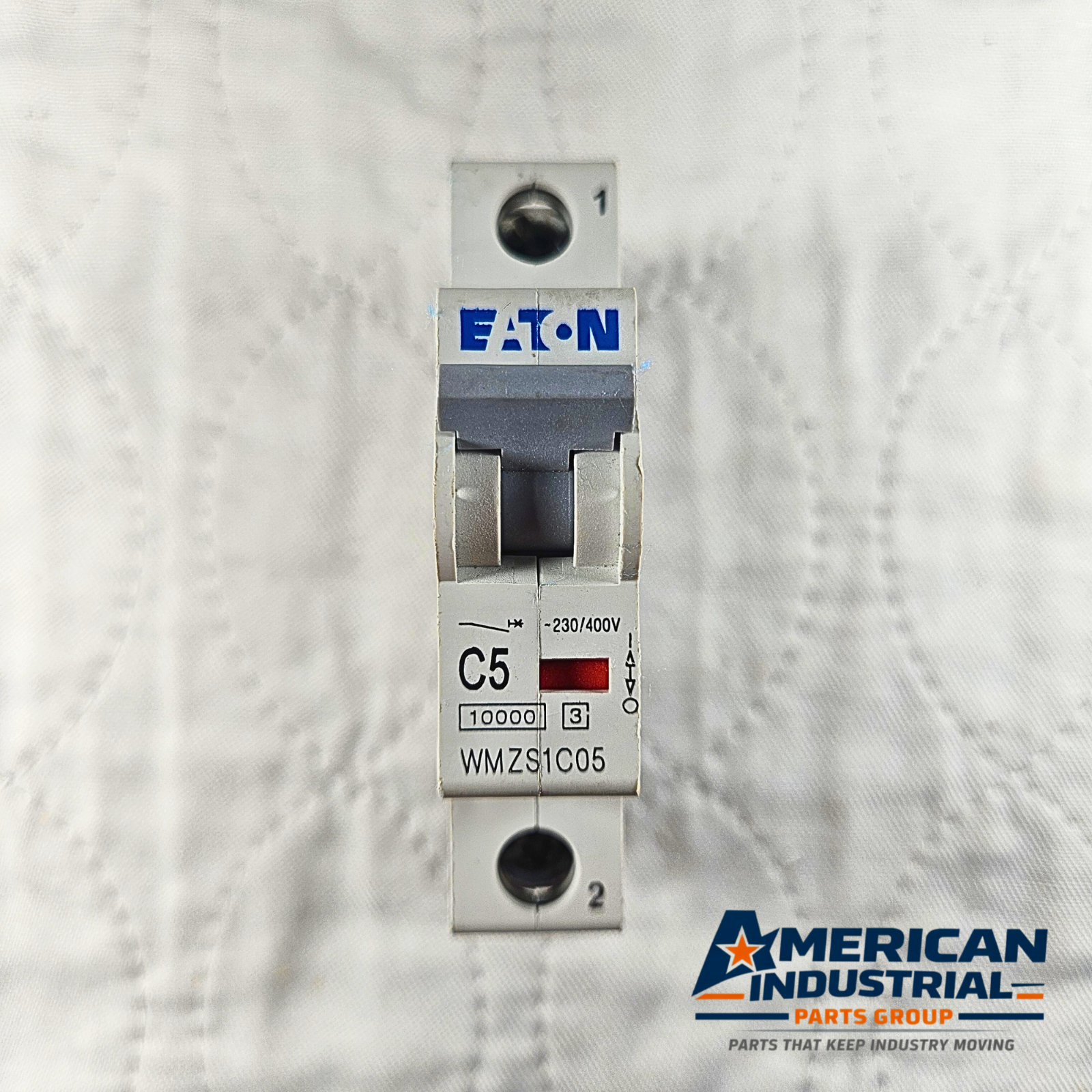 Eaton WMZS1C05 miniature circuit breaker for industrial automation and MRO electrical control panel applications. American Industrial Parts Group.