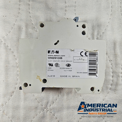 Eaton WMZS1C05 miniature circuit breaker for industrial automation and MRO electrical control panel applications. American Industrial Parts Group.