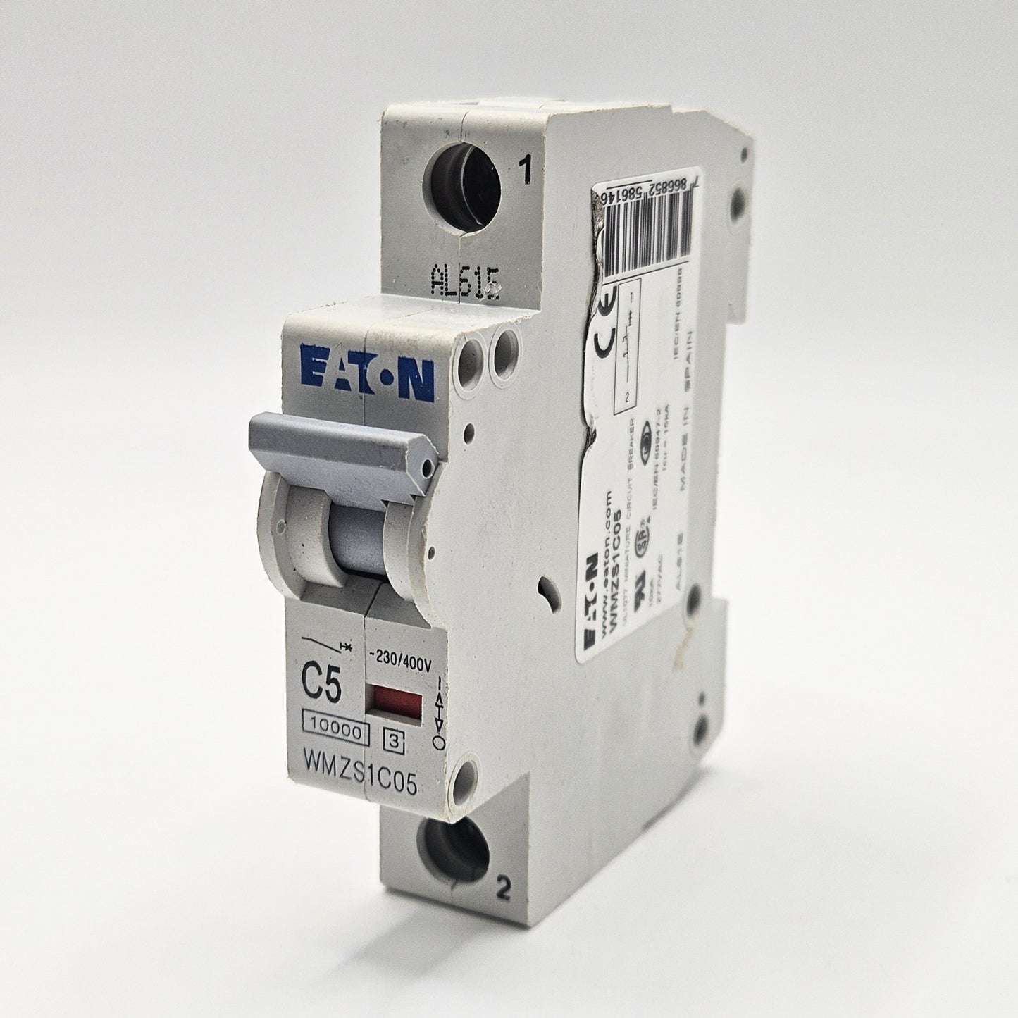 Eaton WMZS1C05 miniature circuit breaker for industrial automation and MRO electrical control panel applications. American Industrial Parts Group.