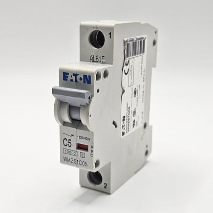 Eaton WMZS1C05 miniature circuit breaker for industrial automation and MRO electrical control panel applications. American Industrial Parts Group.