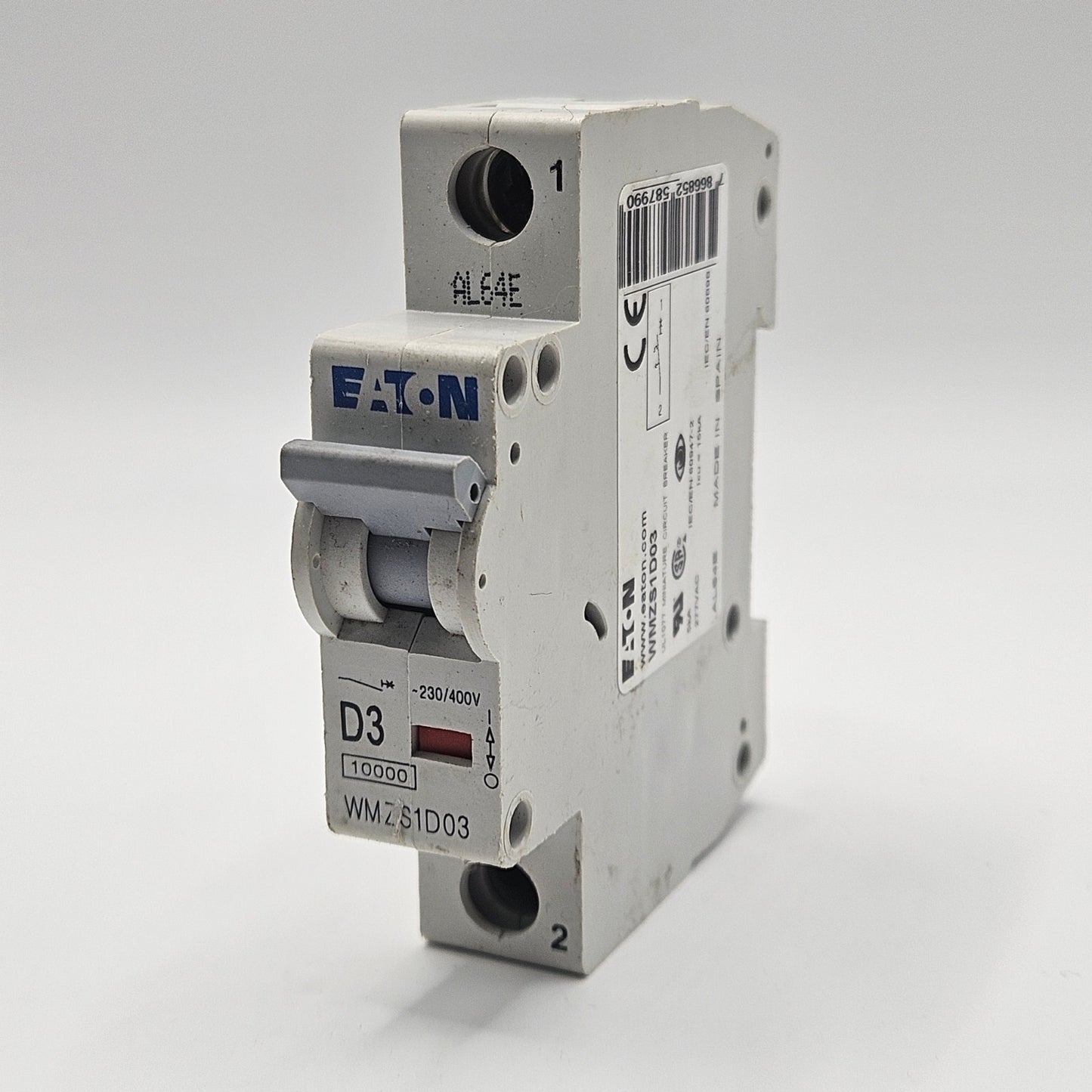 Eaton WMZS1D03 miniature circuit breaker for industrial automation and MRO electrical control panel applications. American Industrial Parts Group.