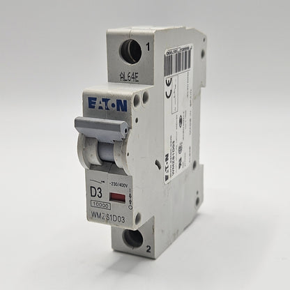 Eaton WMZS1D03 miniature circuit breaker for industrial automation and MRO electrical control panel applications. American Industrial Parts Group.