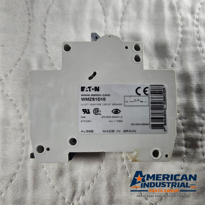 Eaton WMZS1D10 miniature circuit breaker for industrial automation and MRO electrical panel applications. American Industrial Parts Group.