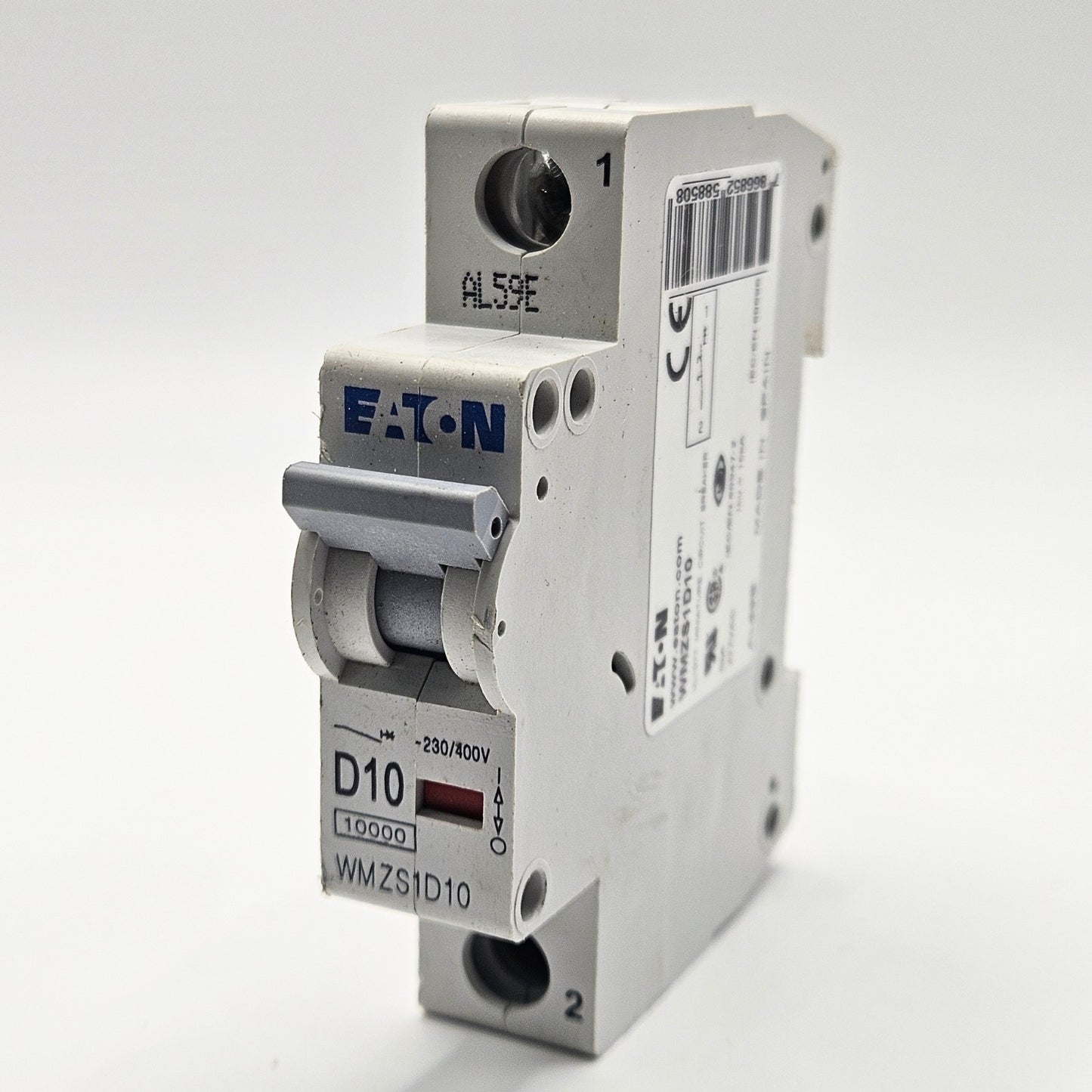 Eaton WMZS1D10 miniature circuit breaker for industrial automation and MRO electrical panel applications. American Industrial Parts Group.