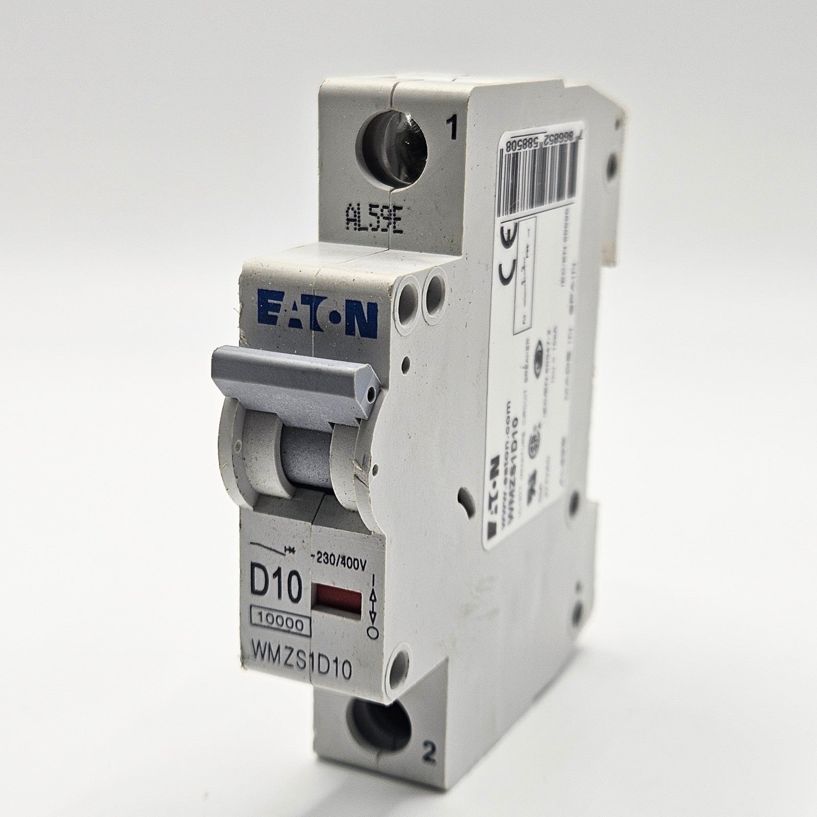 Eaton WMZS1D10 miniature circuit breaker for industrial automation and MRO electrical panel applications. American Industrial Parts Group.