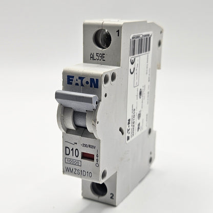 Eaton WMZS1D10 miniature circuit breaker for industrial automation and MRO electrical panel applications. American Industrial Parts Group.