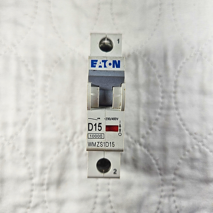 Eaton WMZS1D15 D15 Mini Circuit Breaker industrial automation/MRO circuit protection component. American Industrial Parts Group.