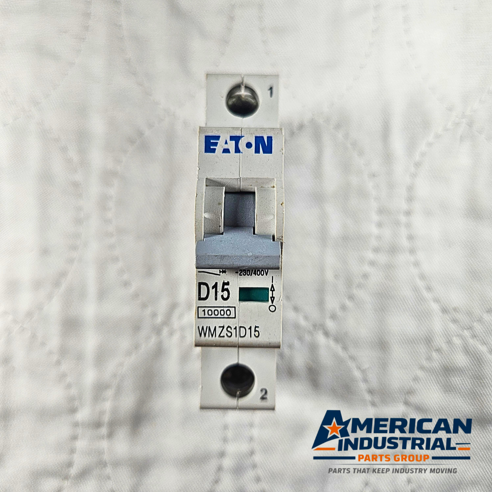Eaton WMZS1D15 D15 Mini Circuit Breaker industrial automation/MRO circuit protection component. American Industrial Parts Group.