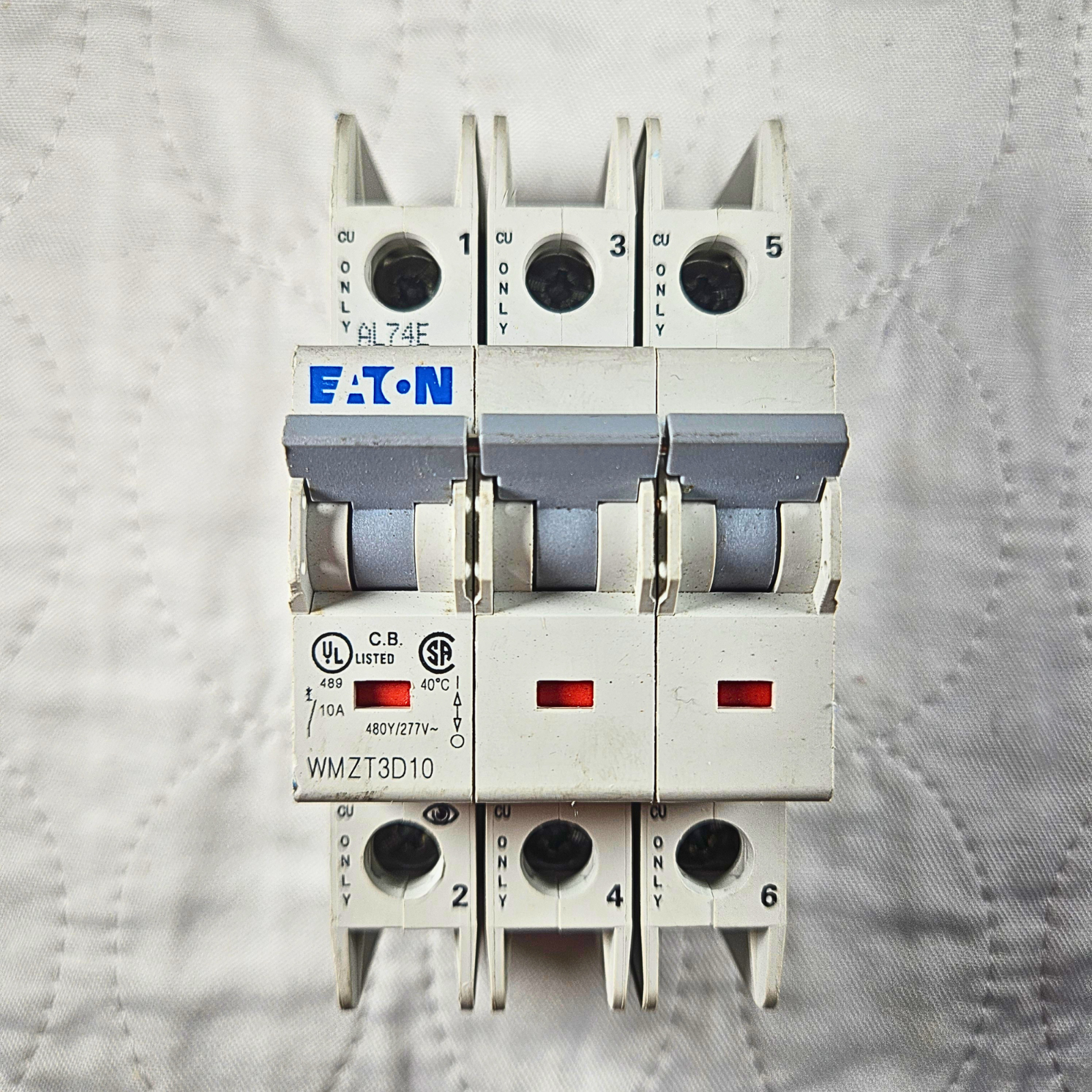 Eaton WMZT3D10 D10 Mini Circuit Breaker industrial automation/MRO circuit protection component. American Industrial Parts Group.