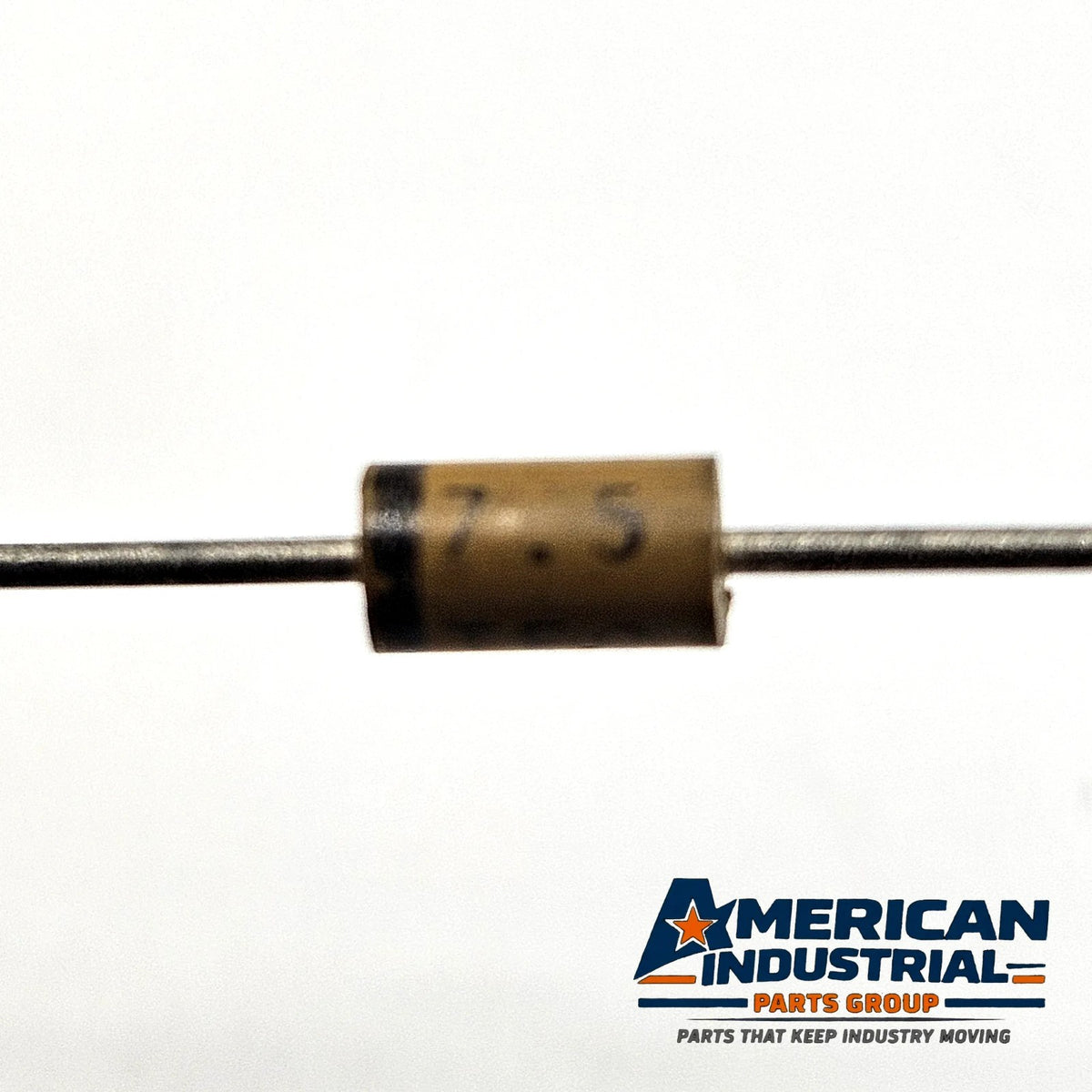 Lot of 10 ECG-5121A ZBC-7.5 7.5V 5W axial Zener diodes for voltage regulation and electronic repair from American Industrial Parts Group