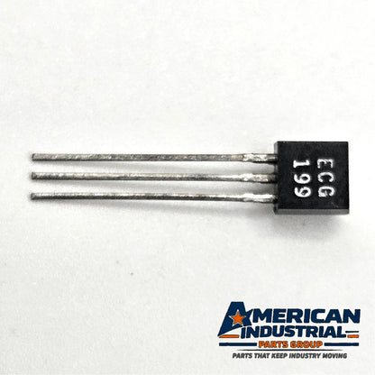 ECG199 NTE199 NPN silicon low noise high gain transistor TO-92 50V for audio preamplifier and instrumentation repair