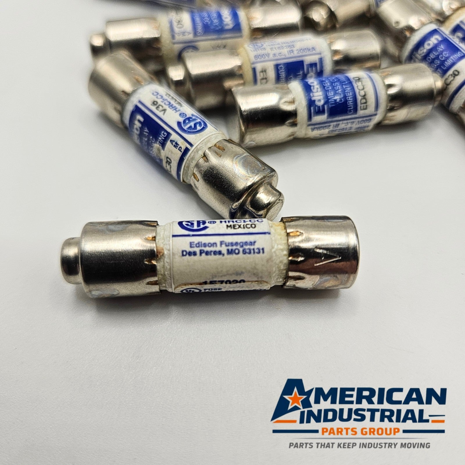 Edison Eaton EDCC30 30A 600VAC Class CC time-delay fuse for motor circuits and industrial control panels