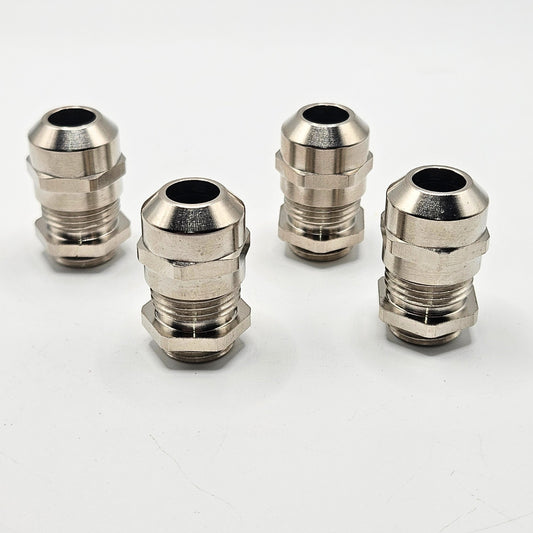 EGU FKG0201875 M16 nickel-plated brass cable gland for industrial control panels and electrical enclosures