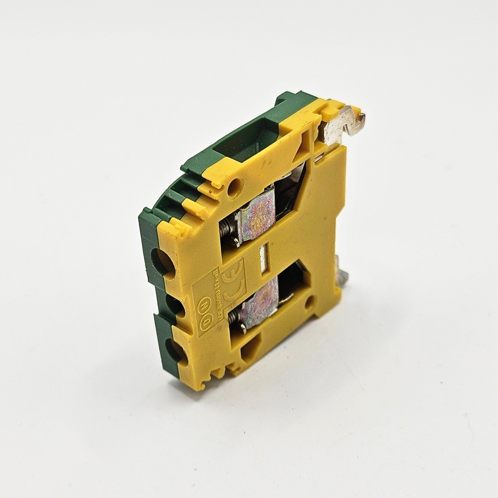 Entrelec 5114 M6/8P ground terminal block for industrial automation and MRO DIN rail wiring applications. American Industrial Parts Group.