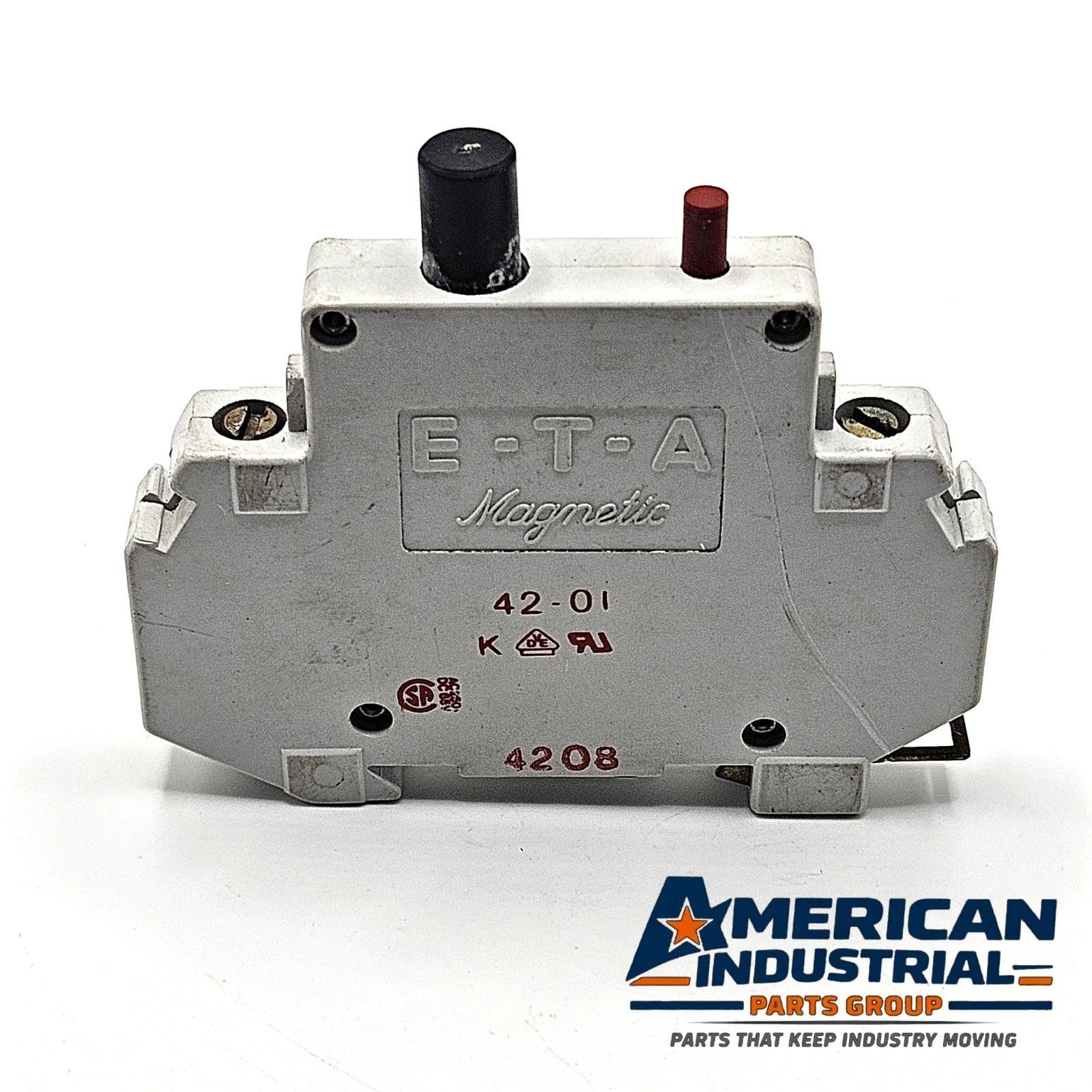 E-T-A 42-01 1-pole magnetic circuit breaker 250VAC 65VDC for industrial control panels and equipment protection
