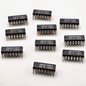 Lot of 10 Fairchild 9N23 7423 dual 4-input NOR gates with strobe TTL DIP-16 for vintage logic repair from American Industrial Parts Group