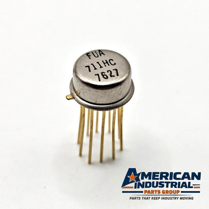 Lot of 10 Fairchild UA711HC ECG-911 dual differential comparators for electronic repair from American Industrial Parts Group