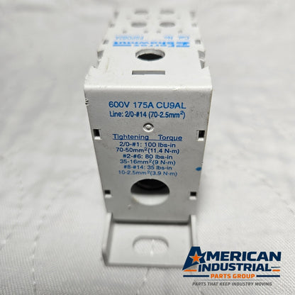 Ferraz Shawmut FSPDB2A distribution block for industrial automation and MRO applications. American Industrial Parts Group.