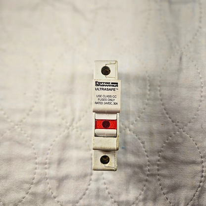 Ferraz Shawmut USCC1-DC24 fuse holder 30A 24VDC Class CC Ultrasafe for industrial electrical panels and MRO applications