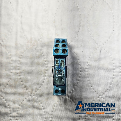 Finder 40.52 relay with 95.75 socket 24VAC/DC DIN rail for industrial control panels and automation systems