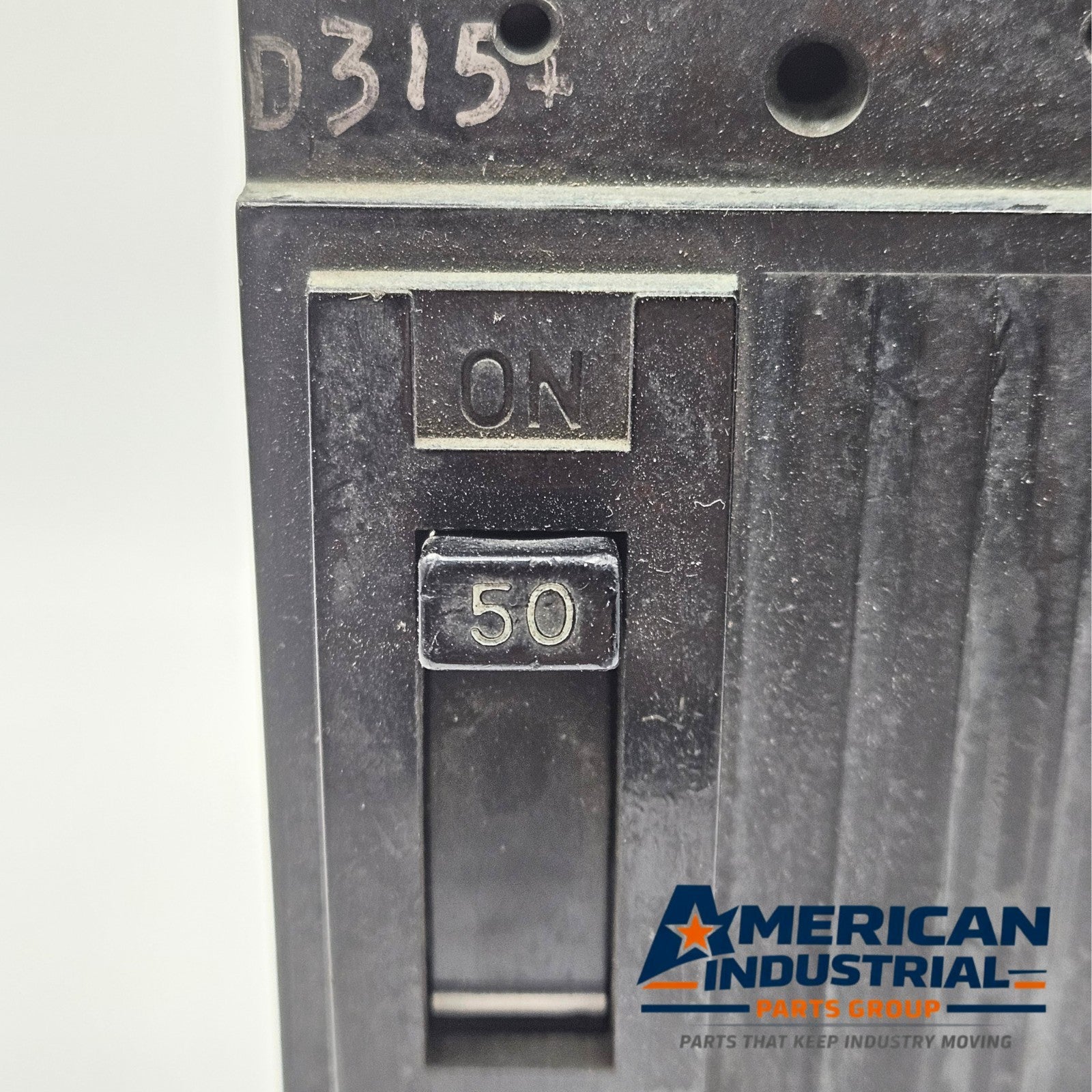 GE TEB122050 molded case circuit breaker for automation power systems. American Industrial Parts Group.