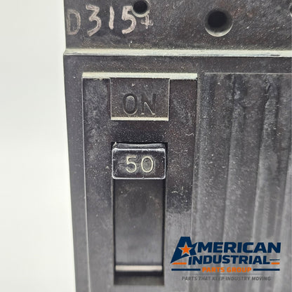 GE TEB122050 molded case circuit breaker for automation power systems. American Industrial Parts Group.