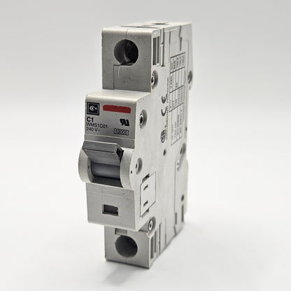 GE Vynckier WMS1C01 mini circuit breaker for industrial automation and MRO applications. American Industrial Parts Group.