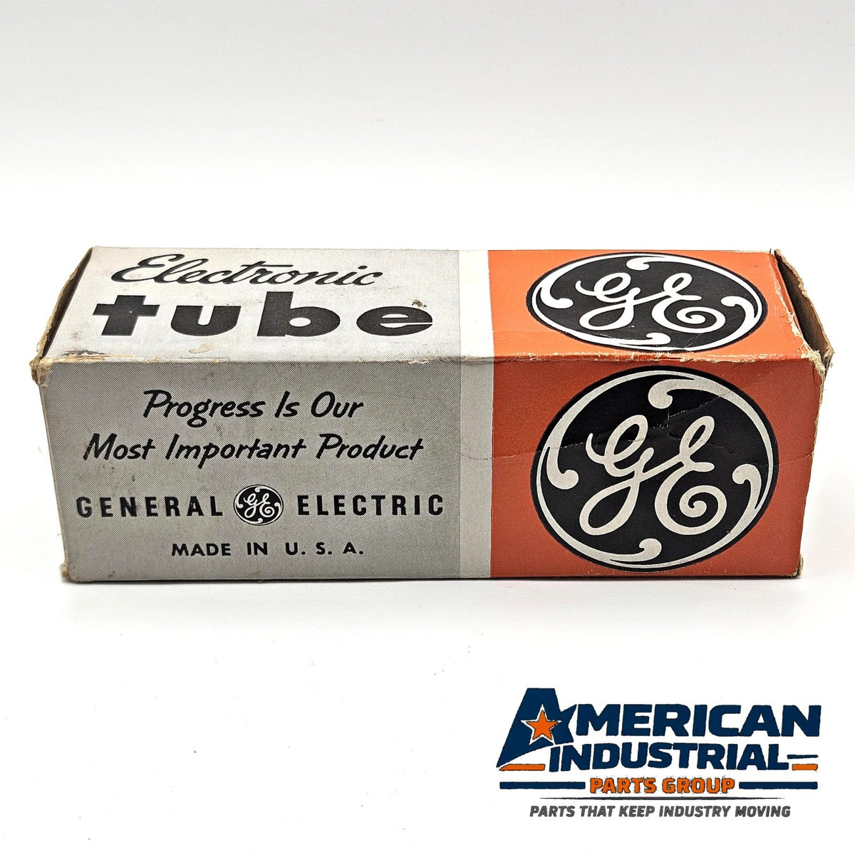 General Electric GE 807 beam power vacuum tube with original box vintage new old stock for amplifier and transmitter restoration