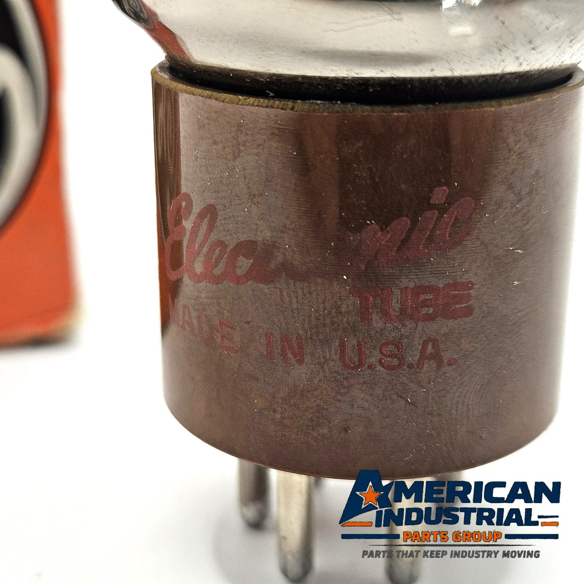 General Electric GE 807 beam power vacuum tube with original box vintage new old stock for amplifier and transmitter restoration
