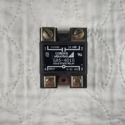 Gordos GA5-4D10 solid state relay 240VAC 10A 3-32VDC input for industrial control panels and automation systems