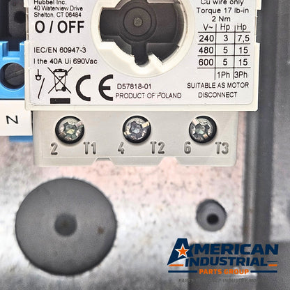 Hubbell HBLDS3 Circuit-Lock disconnect switch 30A 600VAC NEMA 4X for industrial electrical panels and MRO applications