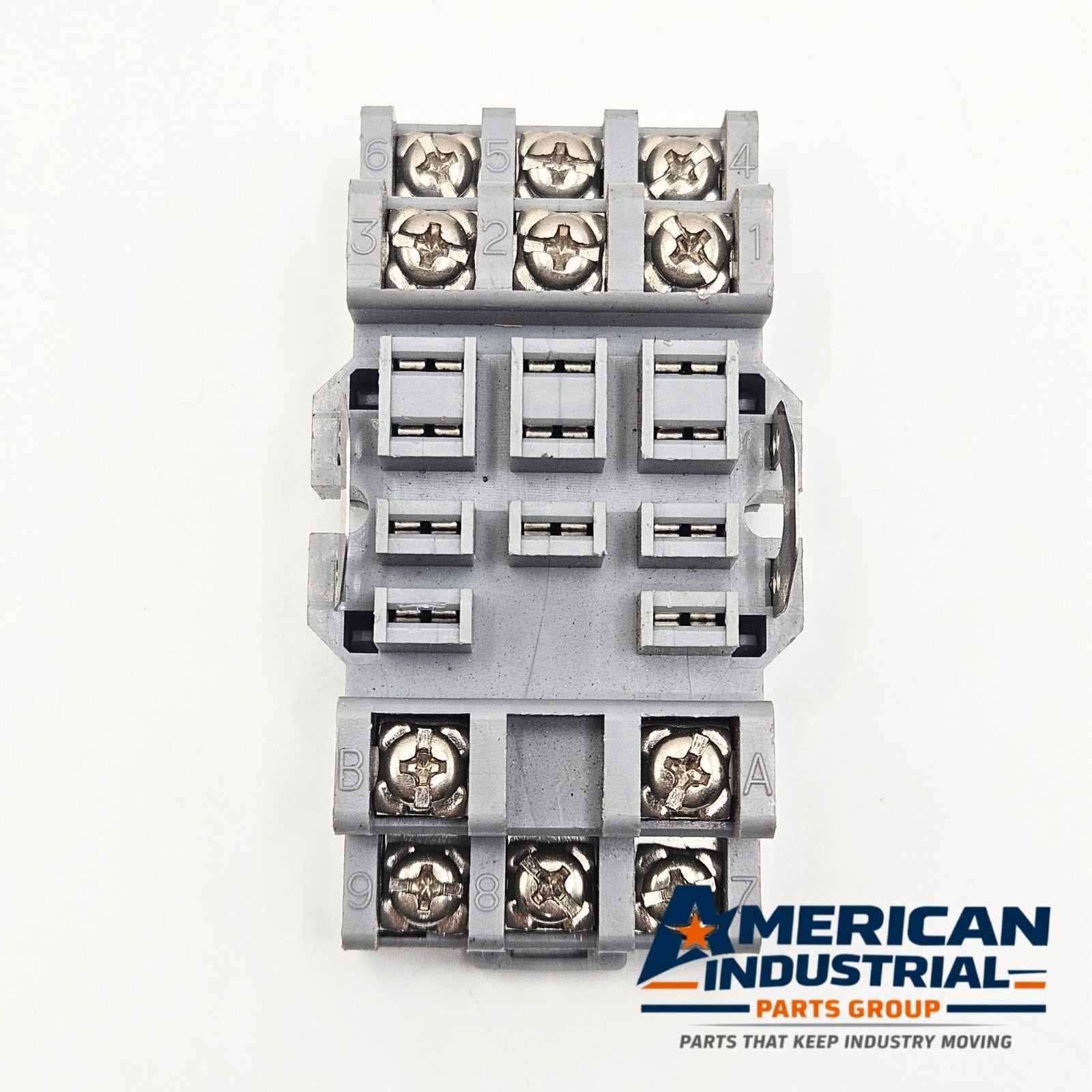 IDEC SR3B-05 relay socket for factory automation replacement parts. American Industrial Parts Group.